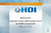 HDI Capital Area Meeting May 21, 2014