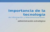 Tecnologías de la Información en la administración estratégica pa