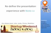 Define the new presentation experience with Note-in