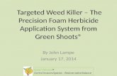 Targeted Weed Killer: Precision Foam Herbicide Delivery System