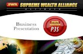 Supreme Wealth Alliance (SWA) presentation
