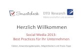 Effizienter Einsatz Sozialer Medien Smartcheck Deutschland: Social Media 2013 Dez 2012