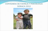 COMISARIA DE FAMILIA Y PSICOLOGIA SORACA 2012. COMISARIA DE FAMILIA: MAGDA LIZ VARGAS VACCA PSICOLOGA: LUZ ELIANA GUTIERREZ CASTILLO.