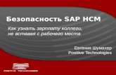 Безопасность Sap HCM. Авторизации