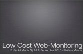 Low Cost Web Monitoring - 5. Social Media Gipfel