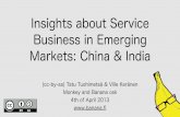 Insights about Service Business in Emerging Markets