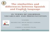 The similarities and differences between spanish and english