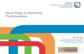 Neue Wege im Marketing: Psychoanalyse - Projektpräsentation Marketing-Club Braunschweig