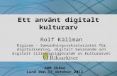 Rolf Källman KTH 19 okt 2012