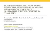 Building personal visions and leadership to create sustainability fo