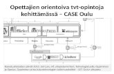 Opettajien orientoivia tvt-opintoja kehittämässä. CASE: Oulun yliopisto