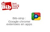 Bibstrip Google Chrome, apps en extensies