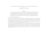 Components, frameworks, patterns [ralph e. johnson]