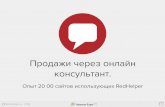 Антон Чернятин, RedHelper.ru: "Продажи через онлайн-консультант"