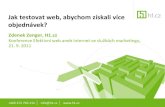 Jak testovat web, abychom získali více objednávek, H1.cz, Zdeněk Zenger