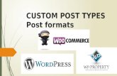 Custom post types a Post Format