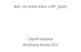 Everything You Need to Know About WP_Query, WordCamp Russia 2014