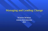 Managing and leading change