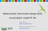 Elektronické informační zdroje (EIZ) románských studií FF UK