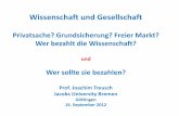 GDNÄ 2012: Prof. Treusch über die Finanzierung der Wissenschaft