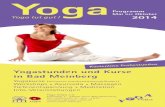 Yogastunden und Kurse in Bad Meinberg- Mai bis Oktober 2014