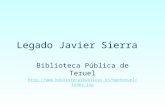 Legado Javier Sierra en la Biblioteca Pública de Teruel