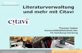 Literaturverwaltung mit Citavi