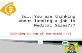 Medical Device Sales Help