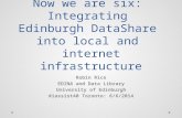 Now we are six: Integrating Edinburgh DataShare into local and internet infrastructure