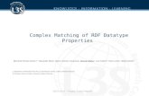 Complex Matching of RDF Datatype Properties