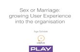Sex or marriage: growing UXinto an organization