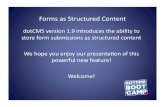 Forms as Structured Content