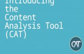 Introducing the Content Analysis Tool