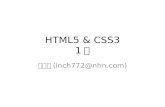 HTML5 & CSS  살펴보기