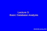 Basic database analysis(database)