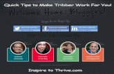 Quick tips to make triberr work for your blog