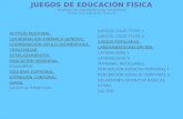 1er. Ciclo Juegos De EducacióN FíSica
