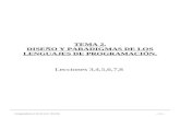 Compiladores I (10/06/2014 18:10)- 2.1 - TEMA 2. DISEÑO Y PARADIGMAS DE LOS LENGUAJES DE PROGRAMACIÓN. Lecciones 3,4,5,6,7,8.