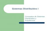 Sistemas Distribuidos I Conceptos de Sistemas Distribuidos y Arquitectura.