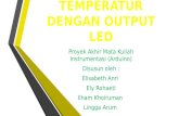 Sensor temperatur dengan output led berbasis arduino