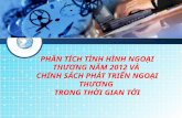 Tình hình ngoại thương Việt Nam năm 2012