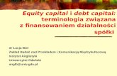 Terminologia equity capital i debt capital