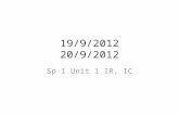 19/9/2012 20/9/2012 Sp 1 Unit 1 IR, IC. Para Empezar #10 1. Escriban las letras que no saben (confundidos) 2. Pregunten a un compañero “cómo se dice...”