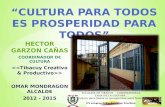 HECTOR GARZON CAÑAS COORDINADOR DE CULTURA > > OMAR MONDRAGON ALCALDE 2012 - 2015 “CULTURA PARA TODOS ES PROSPERIDAD PARA TODOS” ALCALDÍA DE TIBACUY -