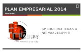 PLAN EMPRESARIAL 2014 BROCHURE GP CONSTRUCTORA S.A NIT. 900.212.644-8.