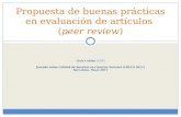 Lluís Codina (UPF) Jornada sobre Calidad de Revistas en Ciencias Sociales (CRECS 2011) Barcelona, Mayo 2011 Propuesta de buenas prácticas en evaluación.