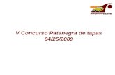 V Concurso Patanegra de tapas 04/25/2009. TAPAS SALADAS.