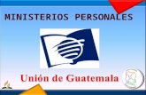 MINISTERIOS PERSONALES. DEPARTAMENTO DE MINISTERIOS PERSONALES DEFINICIÓN: El departamento de Ministerios Personales proporciona materiales y capacitación.