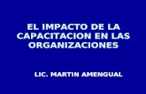 EL IMPACTO DE LA CAPACITACION EN LAS ORGANIZACIONES LIC. MARTIN AMENGUAL.