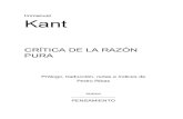 Kant Crítica de la Razón Pura